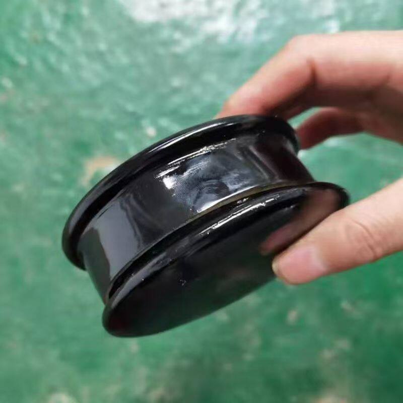 正宗牛皮旱烟烟盒贵州老人叶子烟盒带盖牛皮烟盒皮烟收纳盒圆形