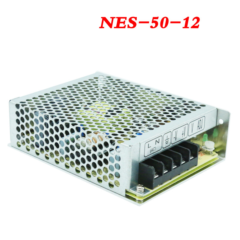 适用于台湾明纬开关电源NES-50-12 50W LED超薄 路由电源 12V4.2A