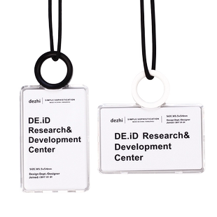 工作证胸牌工牌卡套 多功能创意工作证件卡套  个人识别吊牌门禁胸卡套 胸牌工牌安全挂绳 上岗证厂牌挂套