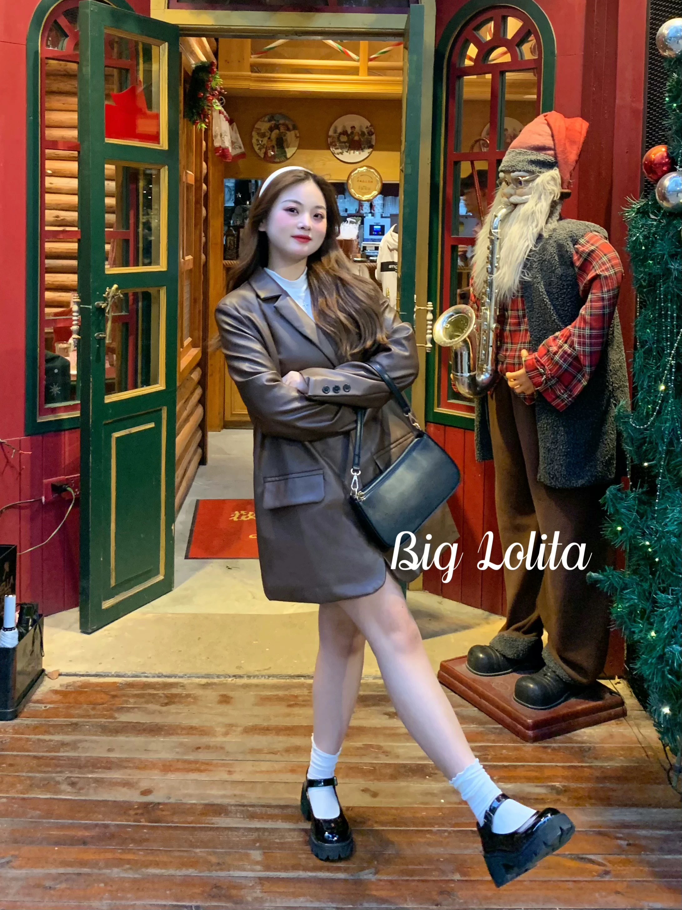 【高阶女郎】皮衣大码女装微胖胖妹妹mm秋季新款宽松显瘦百搭外套