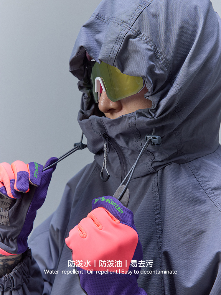 UNF 杜邦三防轻量运动夹克25秋季百搭新品户外登山连帽外套男女