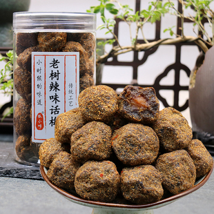 老树辣味话梅250g罐装辣酸甜肉厚大梅子日晒味浓辣梅杭州特产蜜饯