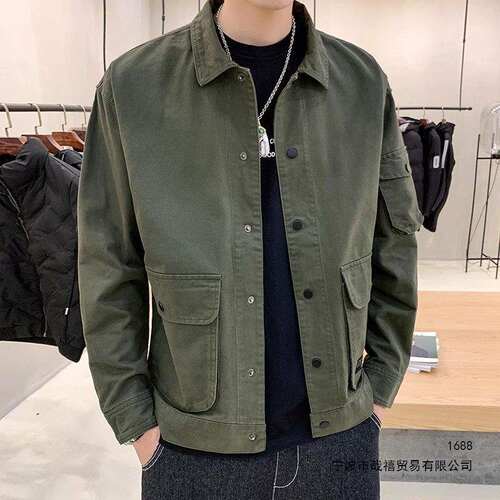 Lilanz/利郎男士休闲衣服春秋外套男秋季韩版潮流工装夹克男2026
