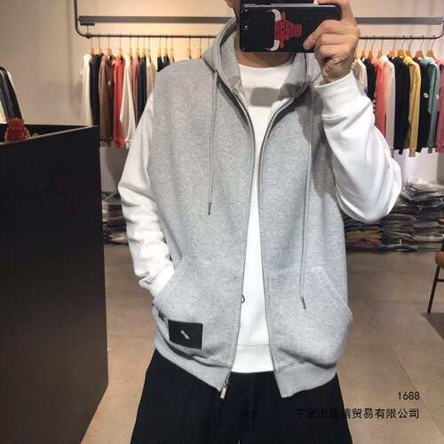 Lilanz/利郎2026早春秋新款开衫坎肩连帽卫衣男女简约宽松bf风无