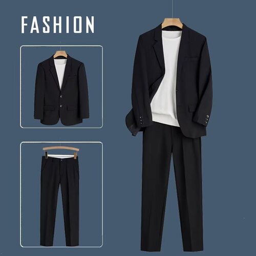 Lilanz/利郎高级感西装套装男士春秋季休闲西服外套商务西裤男装
