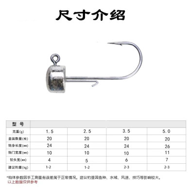 蛙人小克重大钩门黑坑杀手精细钓内德钩Wacky钩黑坑塘竞技鲈鳜鱼