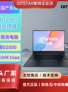 GITSTAR集特 14英寸国产飞腾D2000办公商务笔记本电脑GEC-2001
