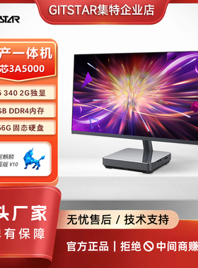 GITSTAR集特 23.8英寸RDC-300国产龙芯3A5000商务一体机8G/256G