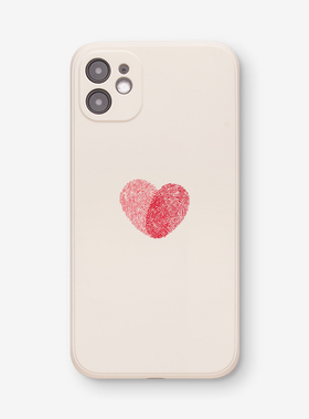 指纹爱心iphone17promax手机壳16网红15创意ins风12适用14苹果13华为nova10小米13荣耀80全包vivox90个性oppo