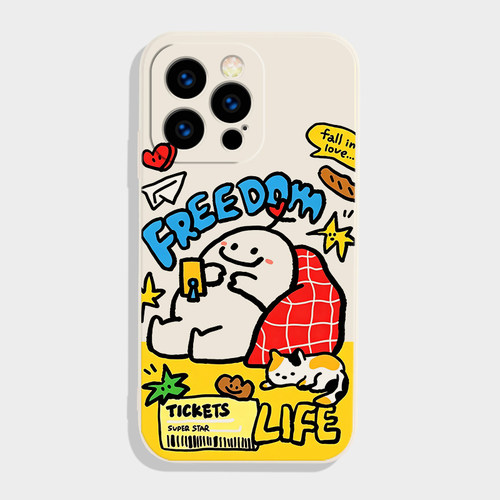 生活就要freedom原创防摔手机壳