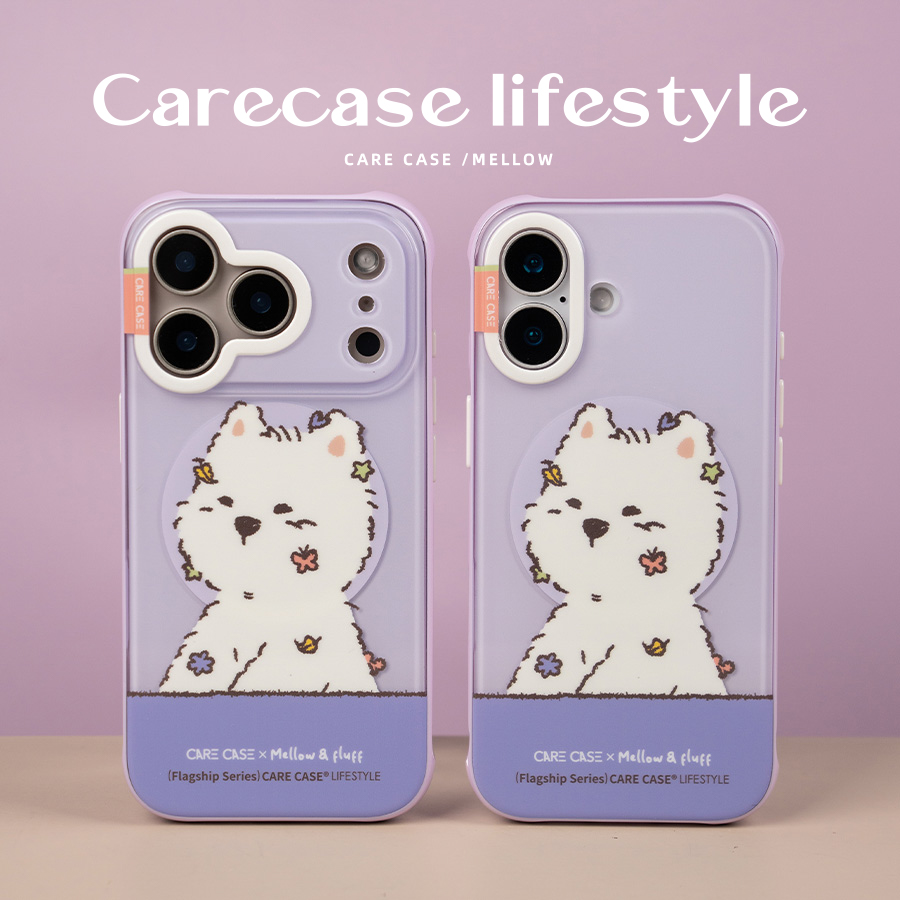 CARECASE紫底潦草mellow磁吸壳