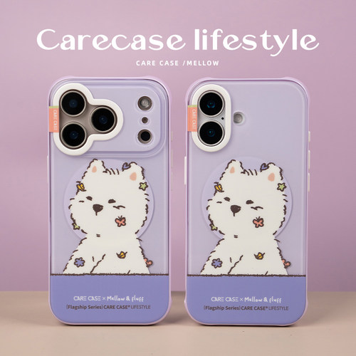 CARECASE紫底潦草mellow磁吸壳