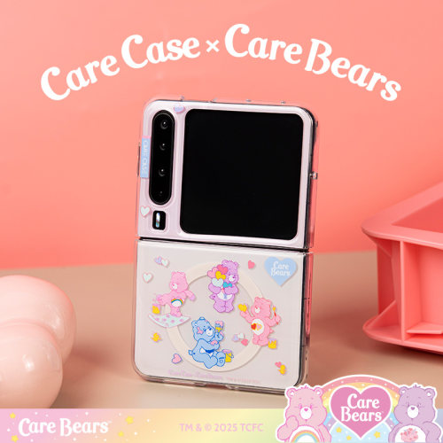 CARECASE X Care Bears 联名手机壳 爱心涂鸦磁吸款 适用于华为 Pura X 系列 无线充电 可爱涂鸦童趣风少女心