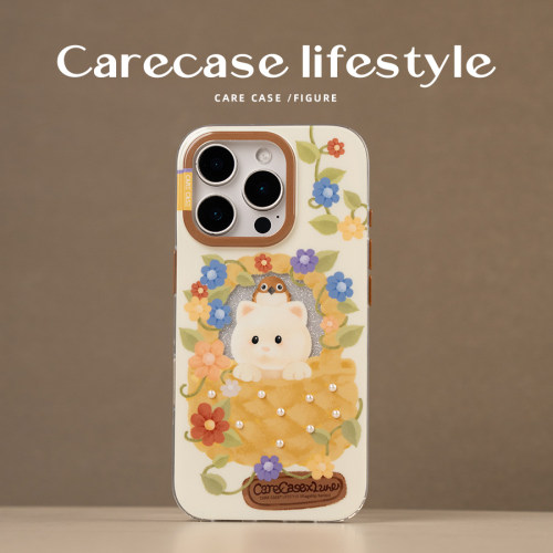 CARECASE x LUNA联名 缤纷花篮手机壳 适用于iPhone17 ProMax 华为Mate60 pura80 可爱涂鸦 童趣风少女心