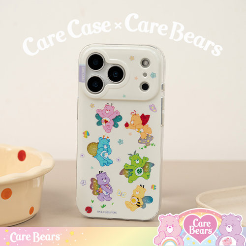 CARECASE x CareBears联名 璀璨小熊系列手机壳 适用于苹果iPhone17 16 15 14 ProMax 童趣可爱卡通插画少女