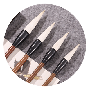 湖羊羊毫毛笔专业级套装初学者成人大楷书法练字京提斗笔山水国画花卉花鸟写意专用湖州善琏湖笔正品批发