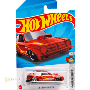 197号 '76 CHEVY CHEVETTE 雪佛兰 红色 风火轮 HW DRAG STRI