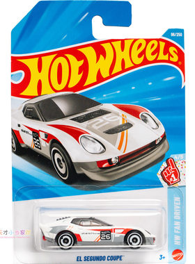 26年96号 EL SEGUNDO COUPE 白色 风火轮 HW FAN DRIVEN系列