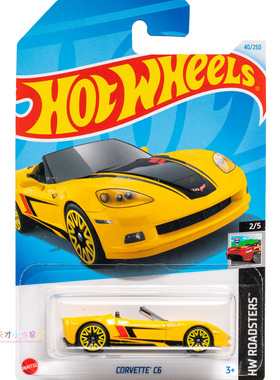 24年40号 CORVETTE C6 克尔维特 黄色 风火轮HW ROADSTERS系列24H