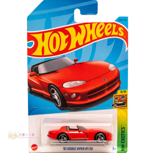 23年236号 '92 DODGE VIPER RT/10 道奇 红色 风火轮 HW EXOTICS