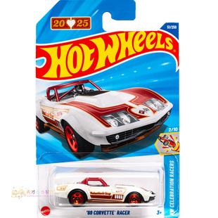 25年51号 '69 CORVETTE RACER 克尔维特 白色 风火轮CELEBRATION