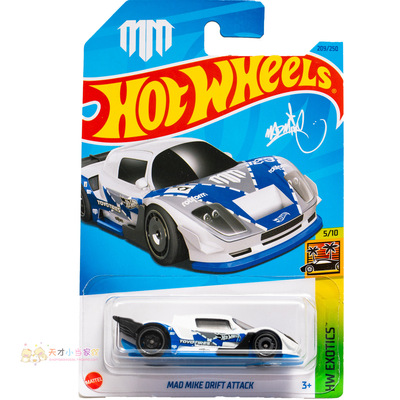 23年209号 MAD MIKE DRIFT ATTACK 白色 风火轮 HW EXOTICS系列23