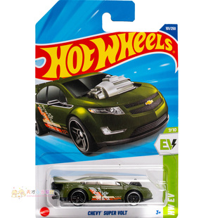25年101号 CHEVY SUPER VOLT 雪佛兰 深绿色 风火轮 HW EV系列25E