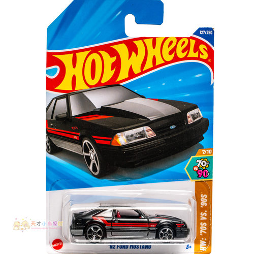 25年127号 '92 FORD MUSTANG 福特野马 黑色 风火轮
