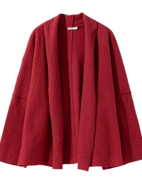 OTEX羊毛女士短款外套宽松 简约 休闲 外贸客供面料制作