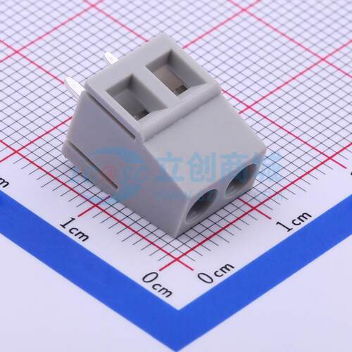螺钉式接线端子 DB128V-5.0-2P-GY-S 插件,P=5mm 1x2P 电子元器件