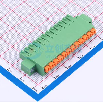 插拔式接线端子 DB2EKNM-3.5-12P-GN P=3.5mm 电子元器件配单