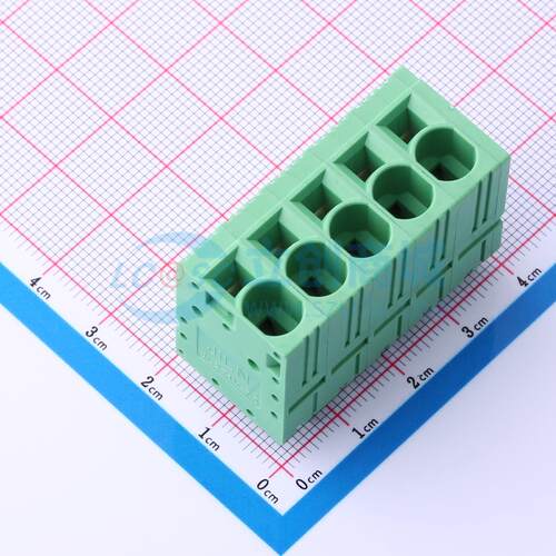 5只起 弹簧式接线端子 JL271V-75005G01 插件P=7.5mm 1x5P 5P 原