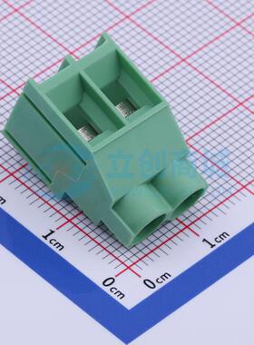 螺钉式接线端子 DB910R-6.35-2P-GN-S 弯插,P=6.35mm 1x2P 原装