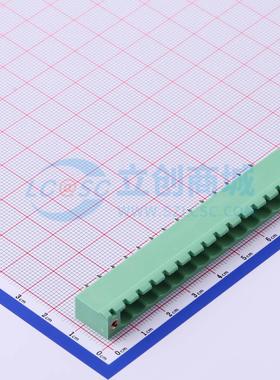 插拔式接线端子 WJ2EDGVM-5.08-14P  5.08mm 板端/插座-闭口 1x14