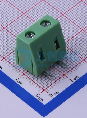 螺钉式接线端子 KF128R-7.62-2P 弯插,P=7.62mm 1x2P 电子元器件