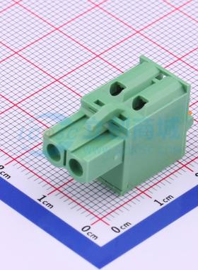 插拔式接线端子 2EDGKDF-5.08-02P-14-00A(H) P=5.08mm 插头 1x2P