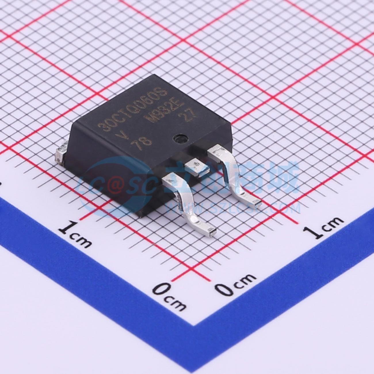 肖特基二极管 VS-30CTQ060S-M3 D2PAK(TO-263AB) 60V 15A VISHAY(
