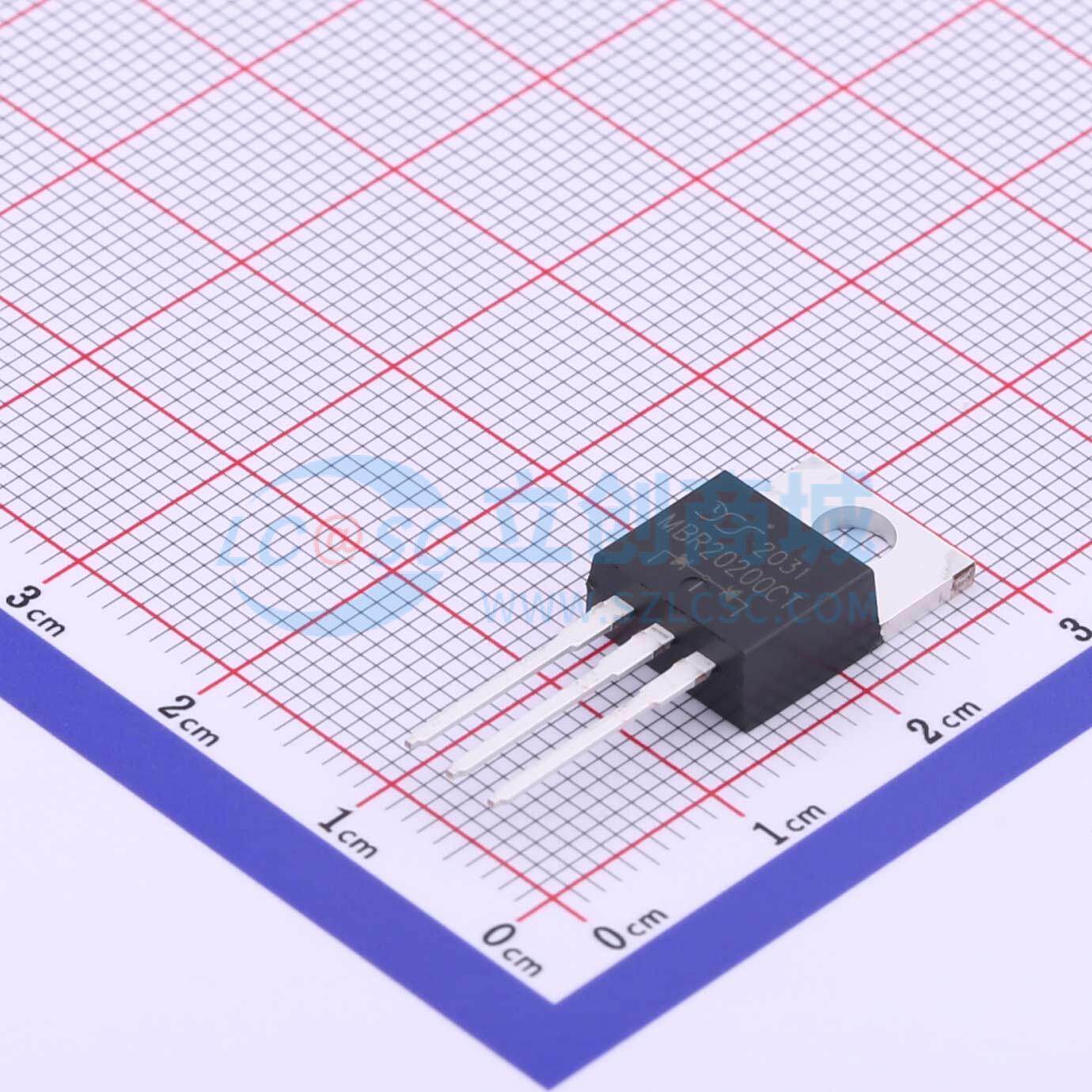 肖特基二极管 MBR20200CT TO-220AB 200V 20A 晶导微电子 原装