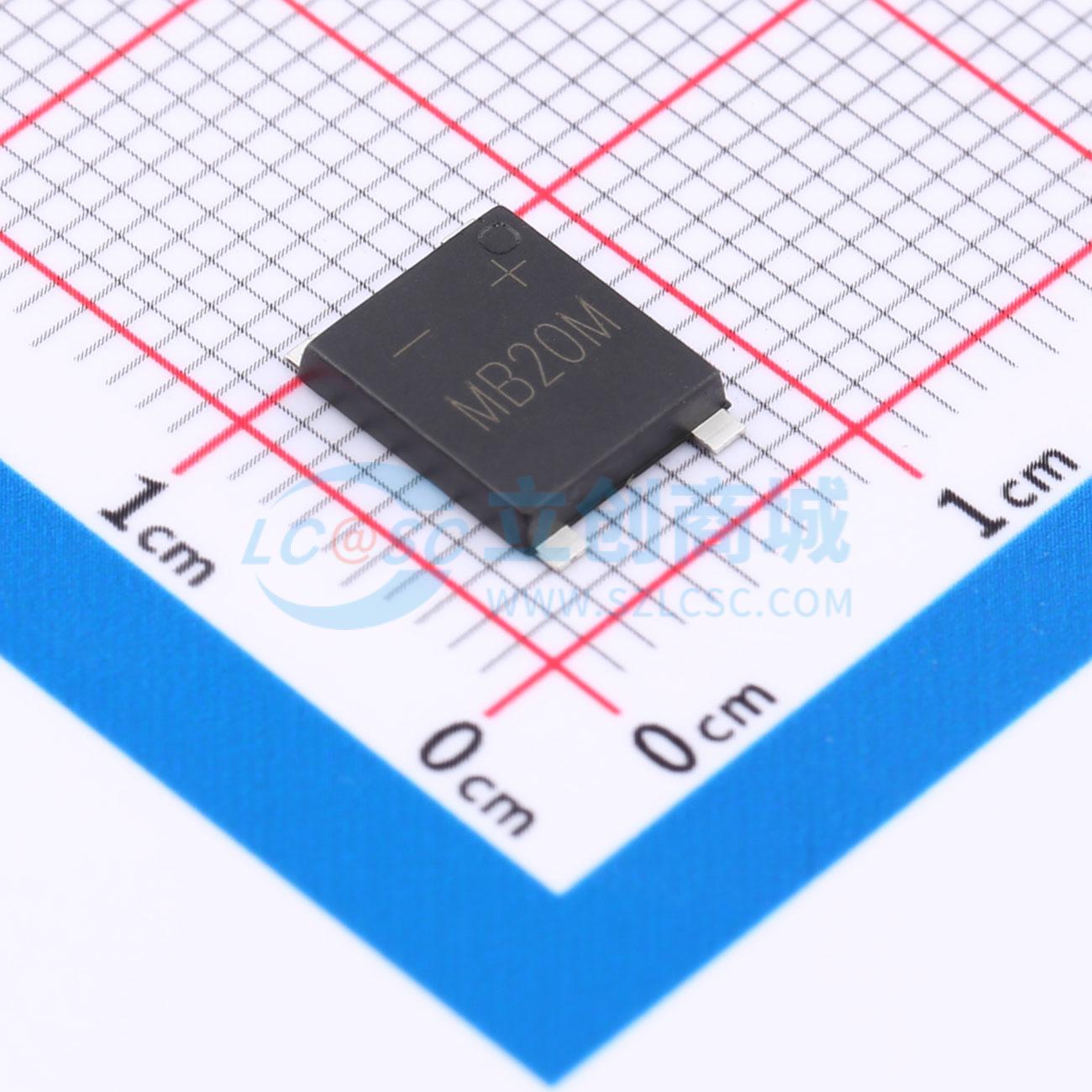 整流桥 MSB20M UMSB 1kV 2A GOODWORK(固得沃克) 电子元器件配单