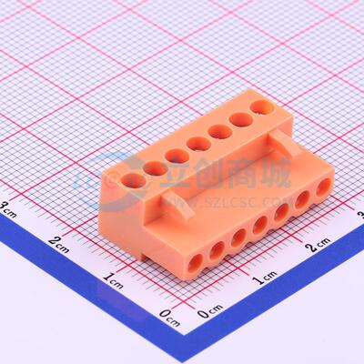 插拔式接线端子 HT396K-3.96-7P P=3.96mm 插头 1x7P 电子元器件
