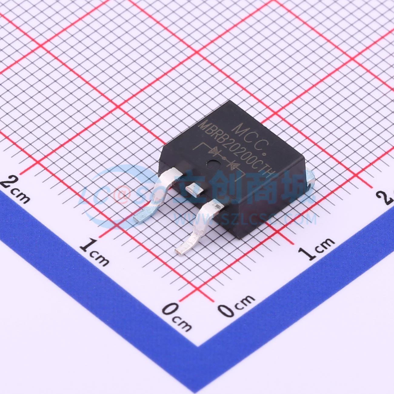 肖特基二极管 MBRB20200CTH-TP D2PAK 200V 20A MCC(美微科) 原装
