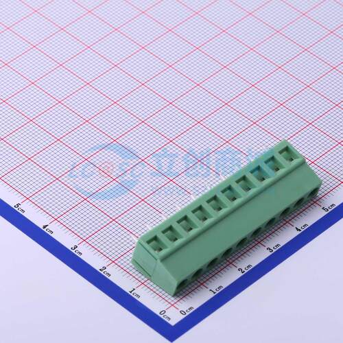 螺钉式接线端子 DB128V-5.0-10P-GN-S 插件,P=5mm 1x10P 原装正品