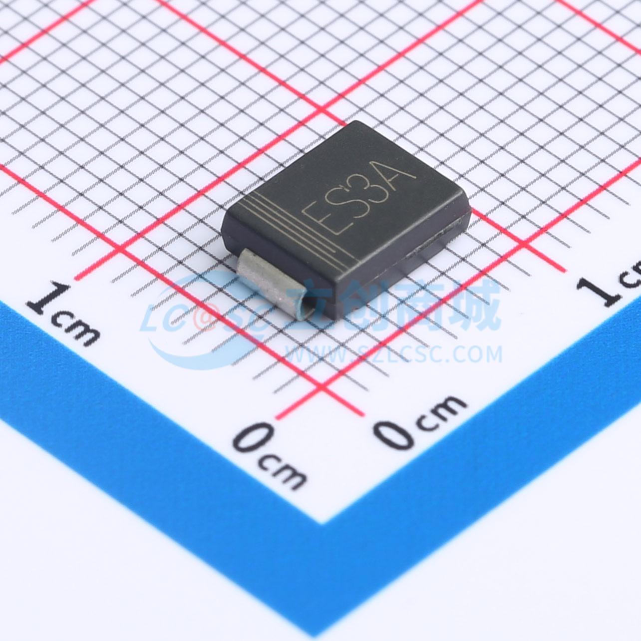 快恢复/高效率二极管 ES3A SMCG 50V 3A CJ(江苏长电/长晶) 原装