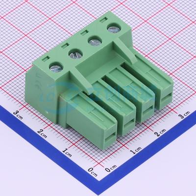 插拔式接线端子 KF2EDGSK-7.62-4P绿色 P=7.62mm 插头 1x4P 原装