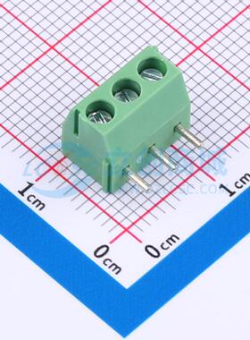 螺钉式接线端子 DB301R-3.5-3P-GN-S 弯插,P=3.5mm 电子元器件