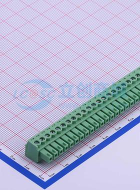 插拔式接线端子 DB2EK-3.81-22P-GN-S P=3.81mm 插头 1x22P 原装