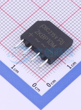 整流桥 2KBP10M_F0_100A2_B49 KBPF PANJIT(强茂) 电子元器件配单