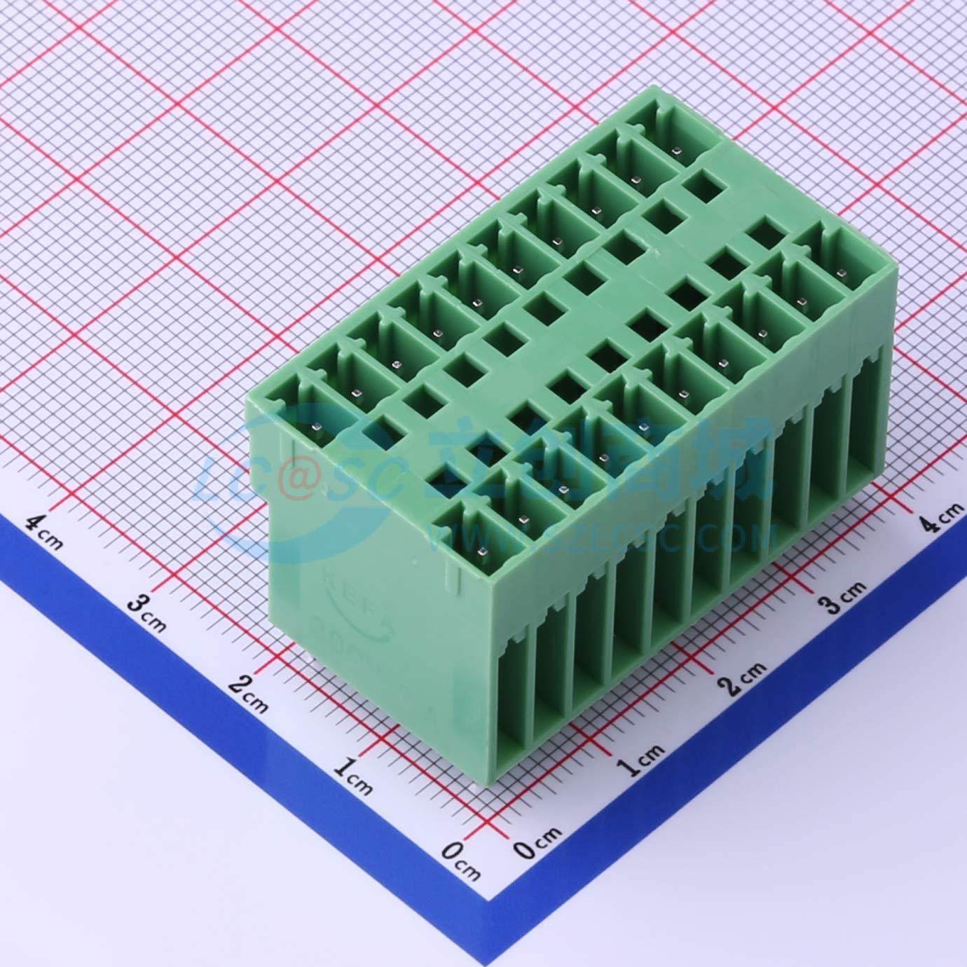 插拔式接线端子 KF2EDGVH-3.81-2*10P  3.81mm 板端/插座-闭口 2x,电子元器件市场,连接器,淘宝优惠券,粉丝福利购,淘宝优惠卷