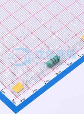 色环电感 LGA0512-102KP52E 插件,D5xL10.5mm 1mH ±10%