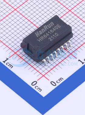 网口变压器 HR641640E SMD-16P,12.7x9.5mm 原装 电子元器件配单